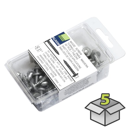 Palram Wood Screw, 5.1, Hex Drive, 5 PK 401034